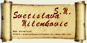 Svetislava Milenković vizit kartica